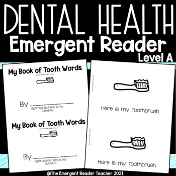 Preview of Dental Health Emergent Reader Level A