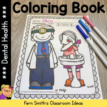 Preview of Dental Health Coloring Pages | Dental Health Coloring Book