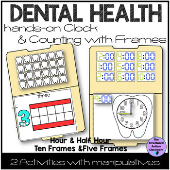 Preview of Dental Health Hands-on Math Activities Counting Frames, Time Special Education