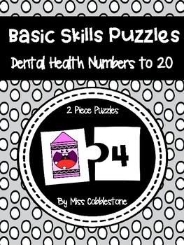 Preview of Dental Health Math Puzzles - Teeth Numbers to 20