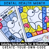 Dental Health Month Coloring Pages : Create-Your-Own-Code 