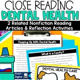 Dental Health Month Teeth Reading Passages Activities Febr