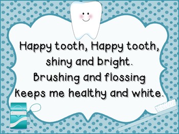 Preview of Dental Health Poems