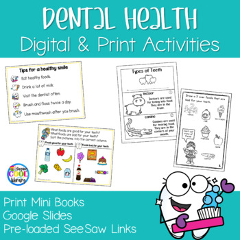 Preview of Dental Health - Print and Digital Readers and Activities