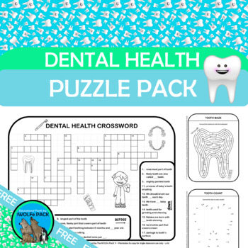 Preview of Dental Health Puzzle Pack FREE