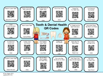 Preview of Dental Health QR Codes