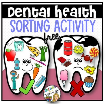 Preview of FREE Dental Health Sorting Activity