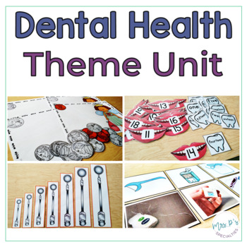 Preview of Dental Health Special Ed Theme Unit - Reading Math Language