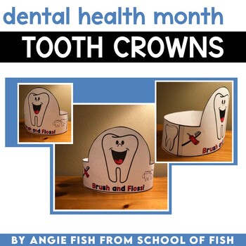 Preview of Tooth Crown, Dental Health Craft, Dental Health Hat