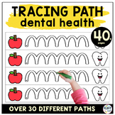 Dental Health Tracing Lines for Preschool Activities
