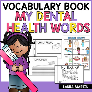 Preview of Dental Health Vocabulary - Dental Health Month Writing - Teeth Activities 