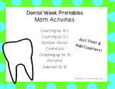 Dental Health Week Math Printables