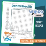 Teeth and Dental Health Word Search Puzzle Vocabulary Acti