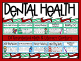 Dental Health Differentiated Math and Literacy Centers BUNDLE