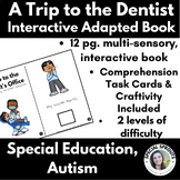 Dental Month Interactive Adapted Book w/ Comprehension & C