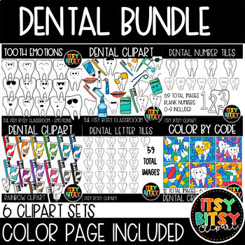 Preview of Dental Themed Bundle for Dental Hygiene Month