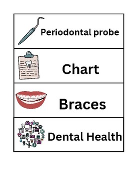 Dental word wall by A Little Bit of Something | TPT