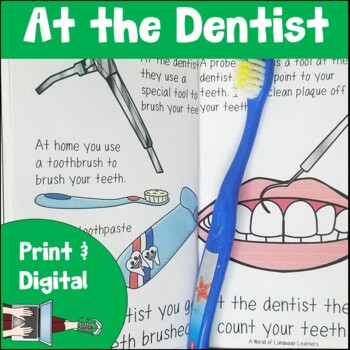 Preview of Dentist Book Print and Digital | Emergent Reader and Decodable