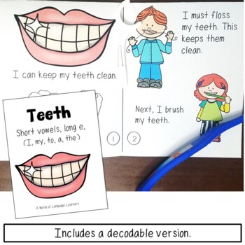 Dentist Book Print and Digital | Emergent Reader and Decodable | TPT