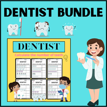 Preview of Dentist Bundle Activities Printable Worksheets For Kids