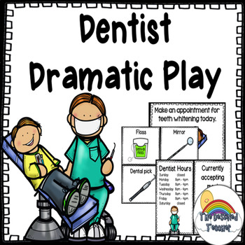 Dentist Pretend Play Set, Dental Clinic Play, Homeschool Activity, Dental  Clinic Dramatic Play, Hands on Learning 