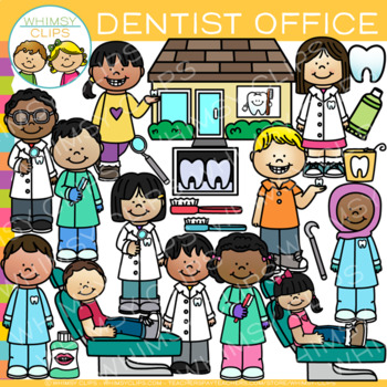 Preview of Dentist Office Clip Art { Kids Dentist Clip Art }