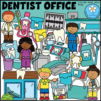 Preview of Dentist Office Clipart - Community Helpers