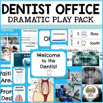 Preview of Dentist Office Dramatic Play Pack Pre-K