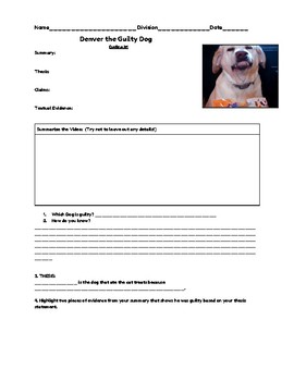 thesis statement dog