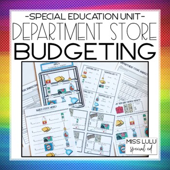 Preview of Department Store Budgeting Unit for Special Education with Google Slides