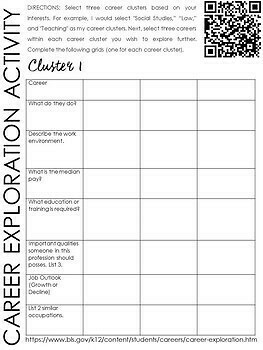 Career Exploration Activity by Social Studies Toolbox | TpT