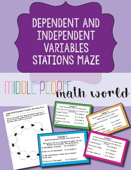 Preview of Dependent and Independent Variables Stations Maze