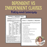 Dependent vs Independent Clauses- 4 Practice Exercises & a