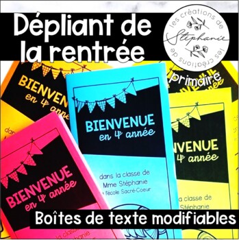 Preview of Dépliant de la rentrée FRENCH BACK TO SCHOOL BROCHURE