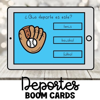 Preview of Deportes Boom Cards