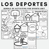 Los Deportes Bundle Sports Unit Supplemental Activities No