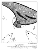 Depressed Dolphin, Tools for Emotional Well-Being Coloring