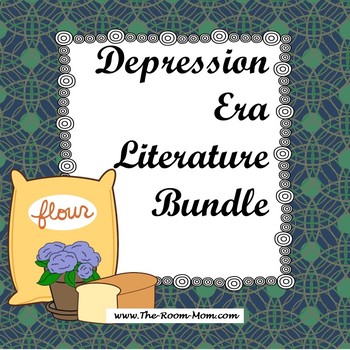 Preview of Depression Era Novel Study Literature Bundle