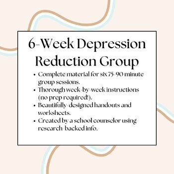 Preview of Depression / Sadness Small Group Counseling Bundle