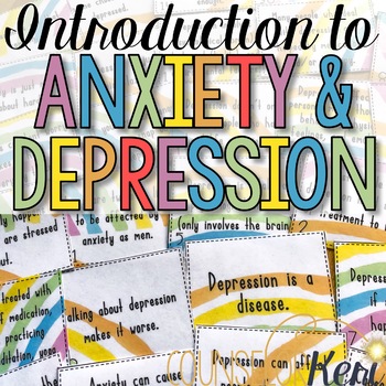 Preview of Depression and Anxiety Classroom Guidance Lesson Activities