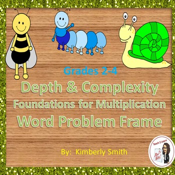 Preview of Depth & Complexity Foundations of Multiplication Word Problem Frame