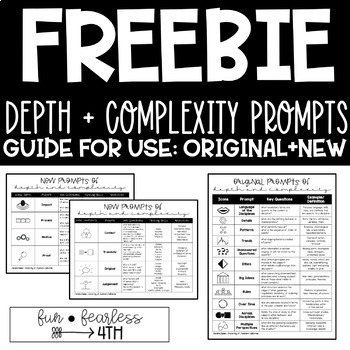 Preview of Depth and Complexity Icons Guide (Thinking Prompts/GATE)