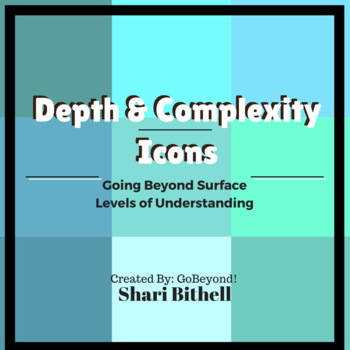 Preview of Depth & Complexity Icon Chart