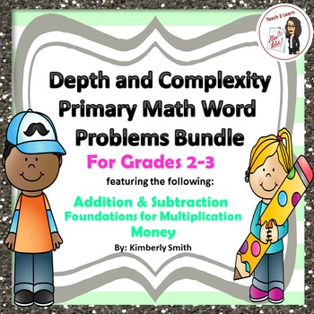 Preview of Depth & Complexity Primary Math Word Problems Bundle