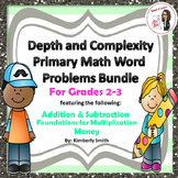 Depth & Complexity Primary Math Word Problems Bundle