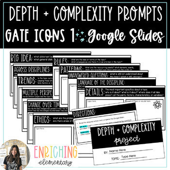 Preview of Depth + Complexity Prompts 1 / PRINTABLE + DIGITAL