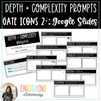 Preview of Depth + Complexity Prompts 2 / PRINTABLE + DIGITAL