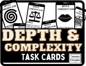 Preview of Depth & Complexity Task Cards