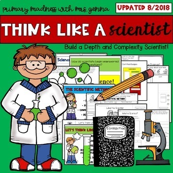 Preview of Depth and Complexity - Think Like A Scientist! Scientist Craftivity