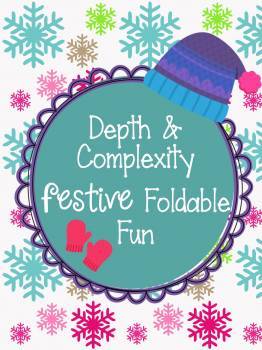 Preview of Depth and Complexity Christmas & Winter Holiday Foldable Fun for Gifted GATE